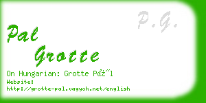 pal grotte business card